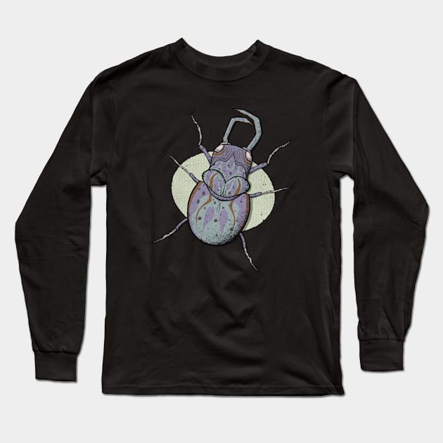 Coleoptera insect illustration 1 Long Sleeve T-Shirt by ced-